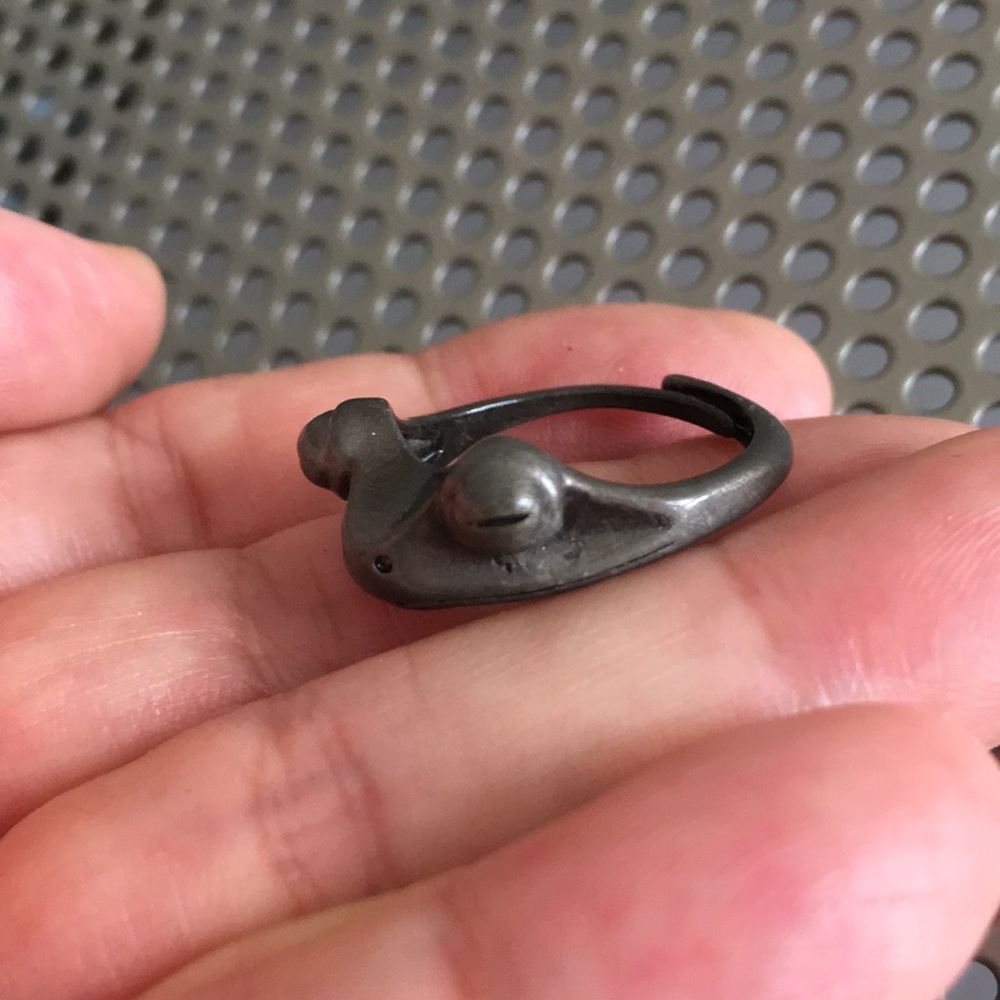 Sterling Frog Ring - image 8